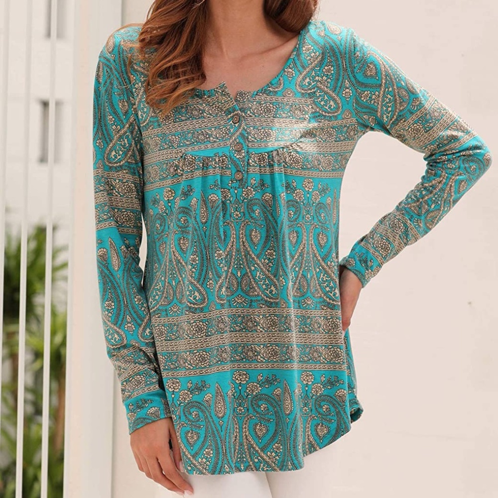 Women's Casual Shirts Loose Tunic Top